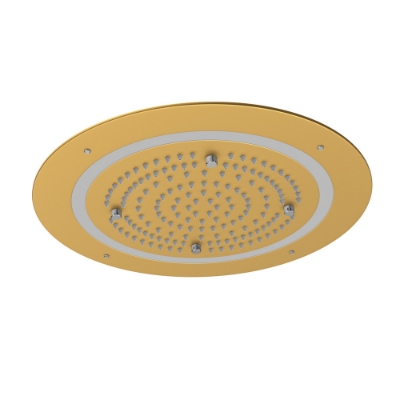 Immagine di Soffione doccia Duoflo tondo - Oro opaco PVD