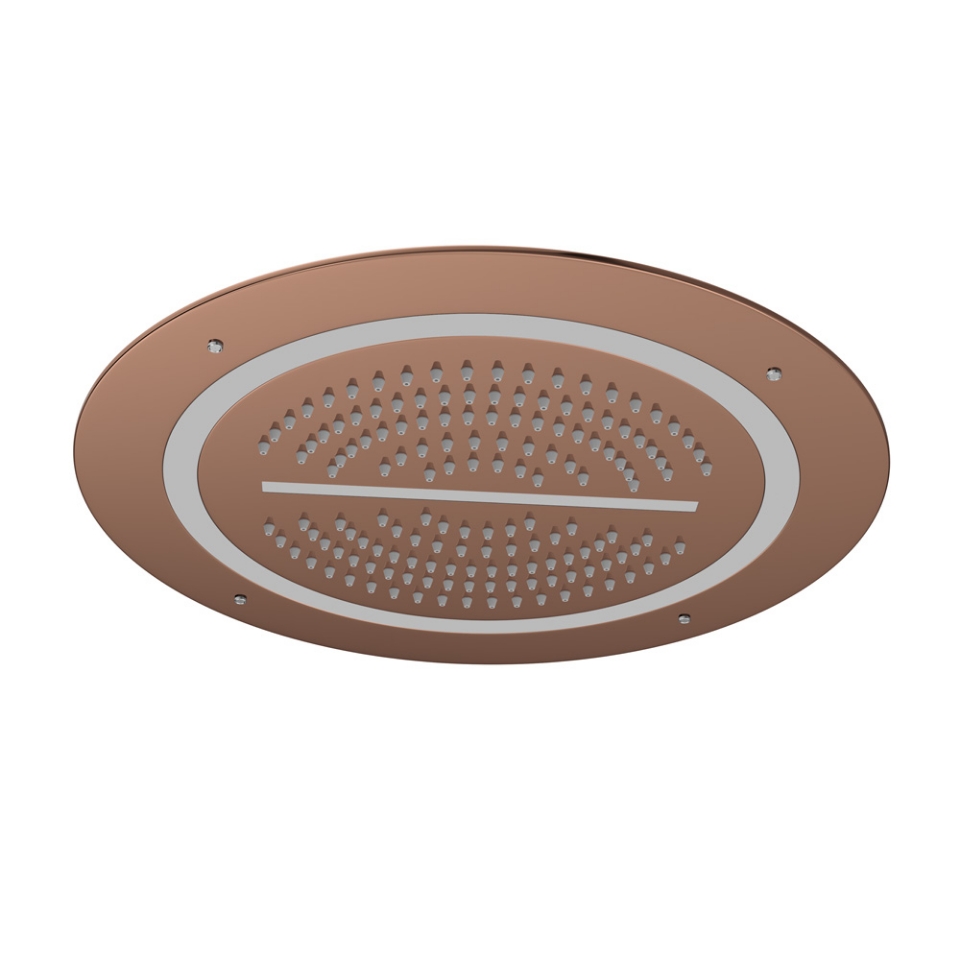 Picture of Soffione doccia Duoflo tondo - Oro cipria PVD