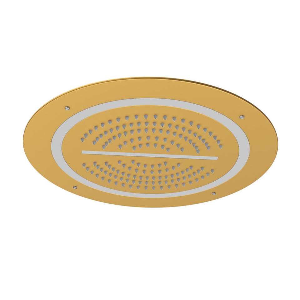 Picture of Soffione doccia Duoflo tondo - Oro opaco PVD