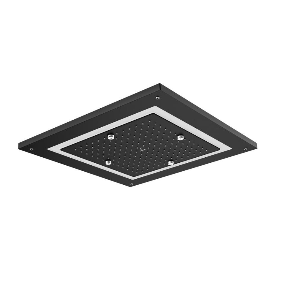 Picture of Soffione doccia Duoflo quadrato - Nero opaco