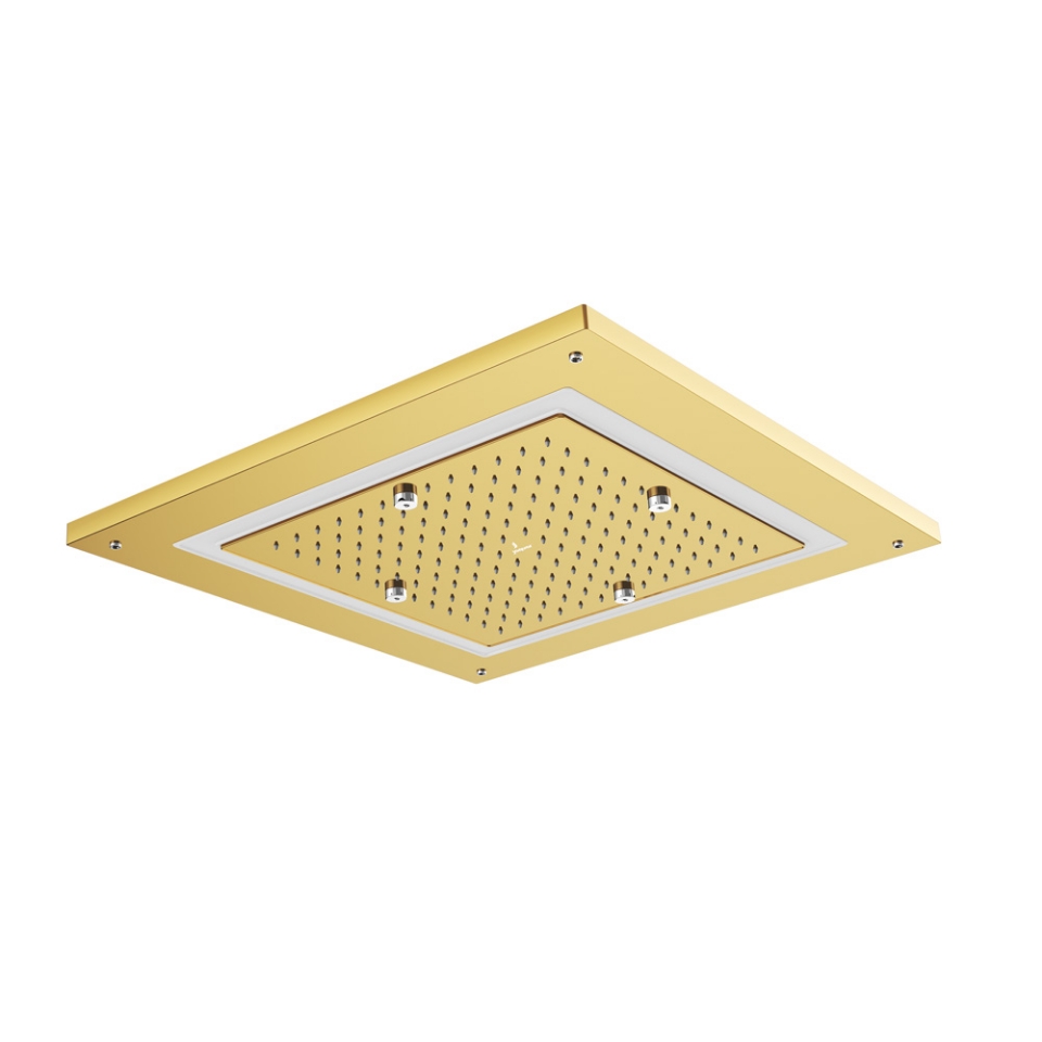 Picture of Soffione doccia Duoflo quadrato - Oro brillante PVD