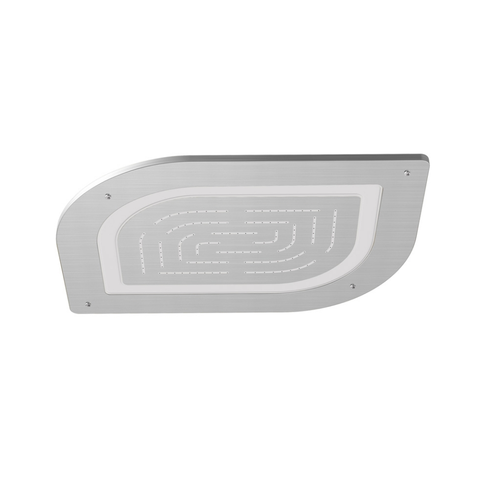 Picture of Maze Prime Soffione doccia assimetrico monofunzione - Cromo satinato