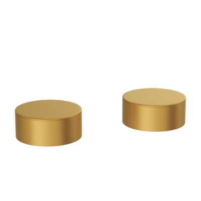 Immagine di Coppia manopole per bordo vasca - Oro opaco PVD