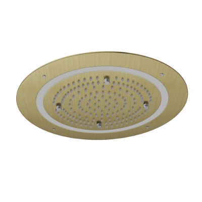 Immagine di Soffione doccia Duoflo tondo - Oro opaco PVD