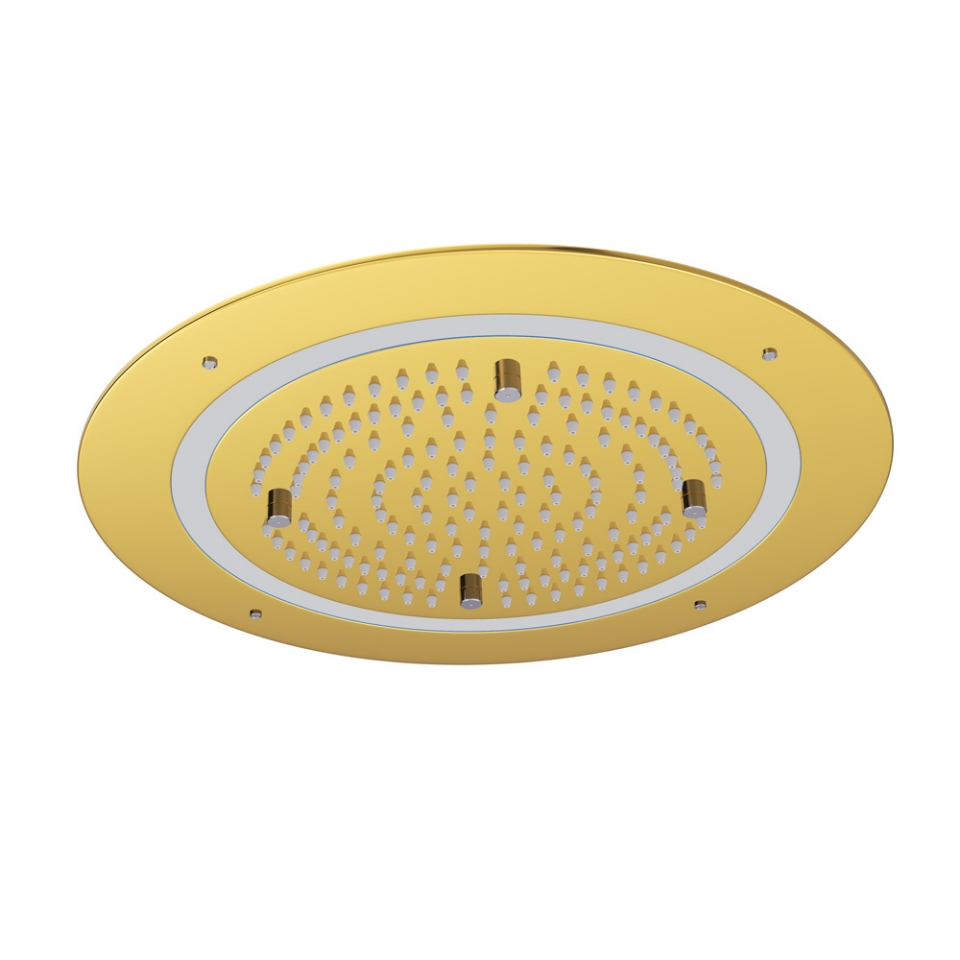 Picture of Soffione doccia Duoflo tondo - Oro brillante PVD