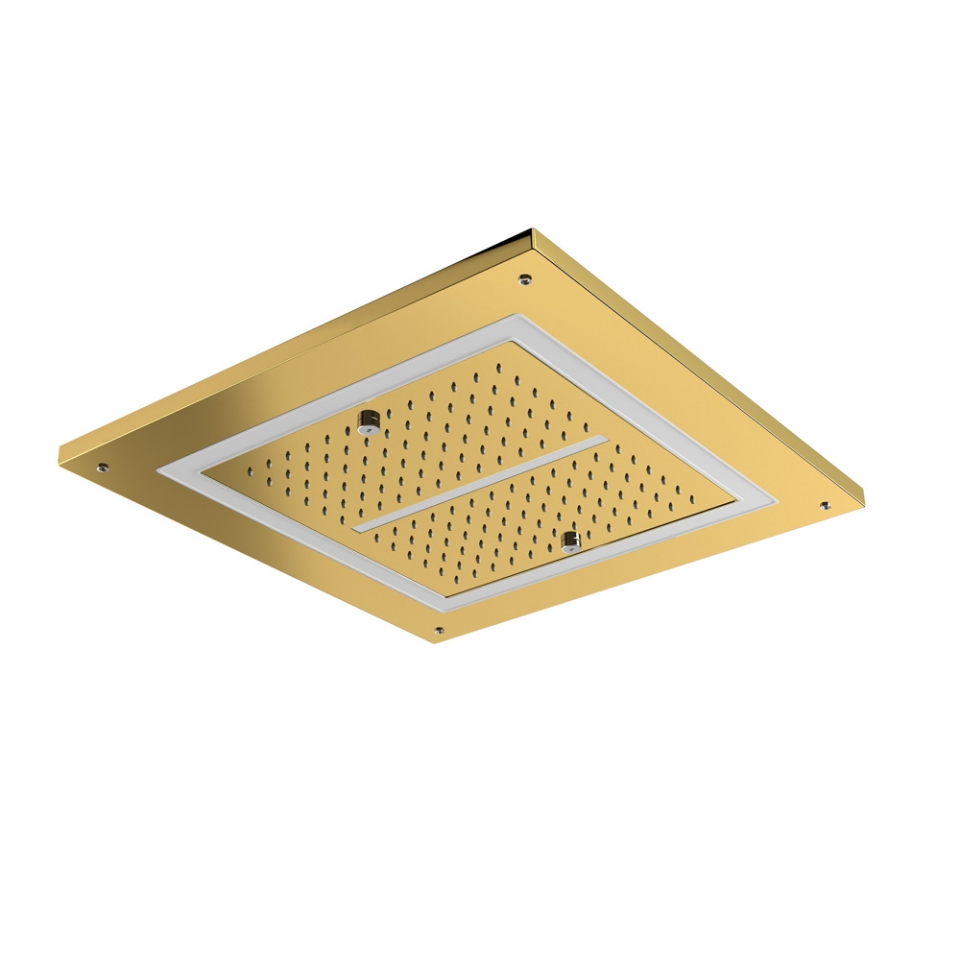 Picture of Soffione doccia Duoflo quadrato - Oro brillante PVD