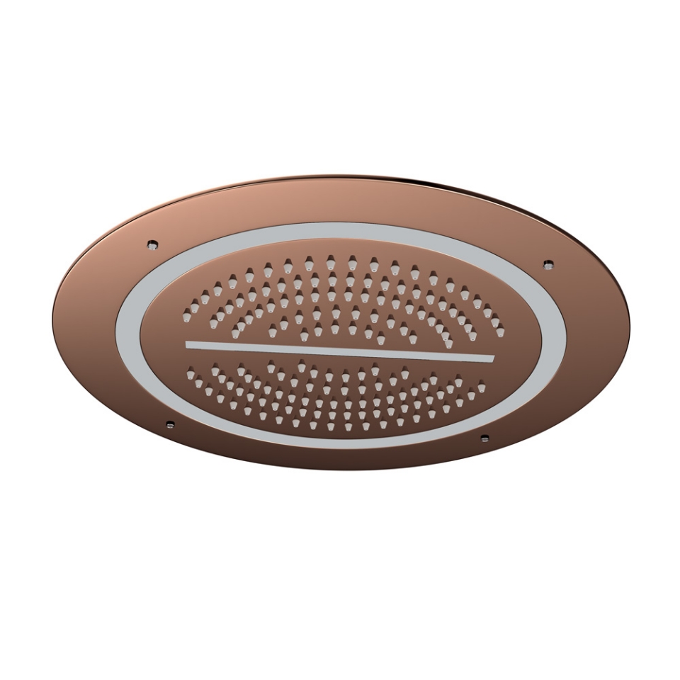 Picture of Soffione doccia Duoflo tondo - Oro cipria PVD