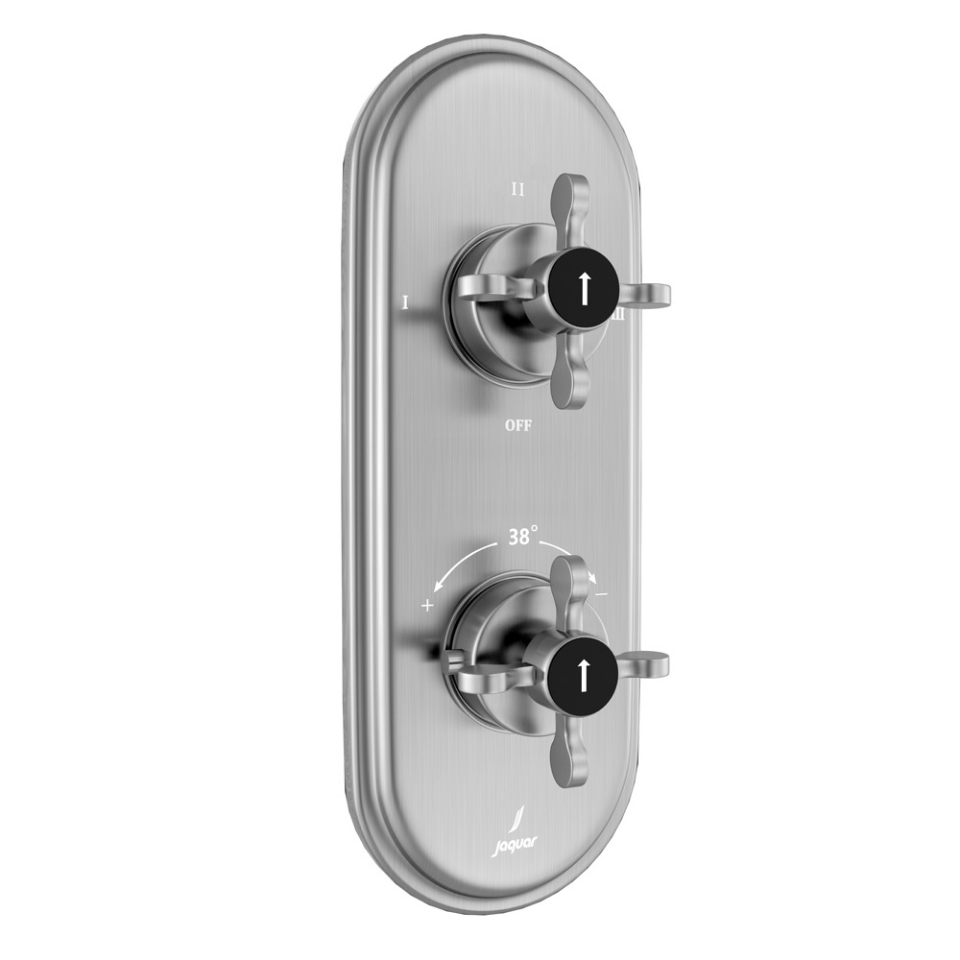 Picture of Miscelatore doccia termostatico Aquamax con deviatore a 3 vie - Acciaio inox