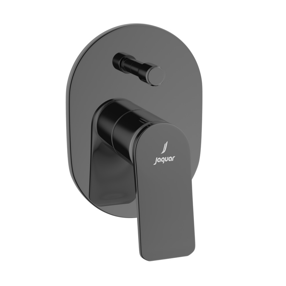 Picture of Deviatore monocomando da incasso - Nero cromato