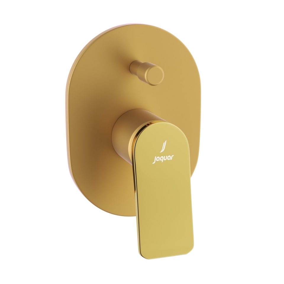 Picture of Deviatore monocomando da incasso - Leva: Oro brillante PVD | Corpo: Oro opaco PVD