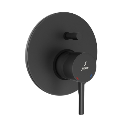 Immagine di Kit parte esposta di deviatore da incasso monocomando Hi Flow - Nero opaco