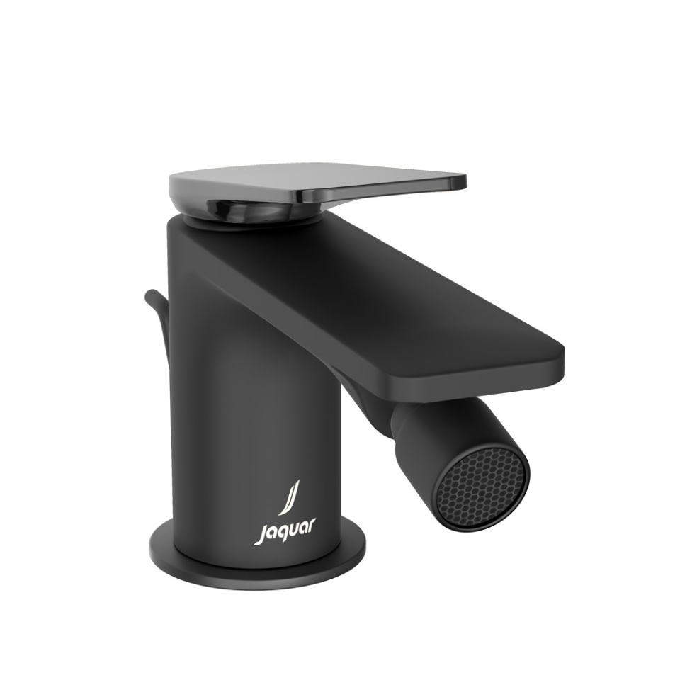 Picture of Miscelatore monocomando per bidet - Leva: Cromo nero | Corpo: Nero opaco