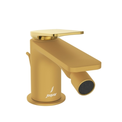 Immagine di Miscelatore monocomando per bidet - Leva: Oro lucido PVD | Corpo: Oro opaco PVD