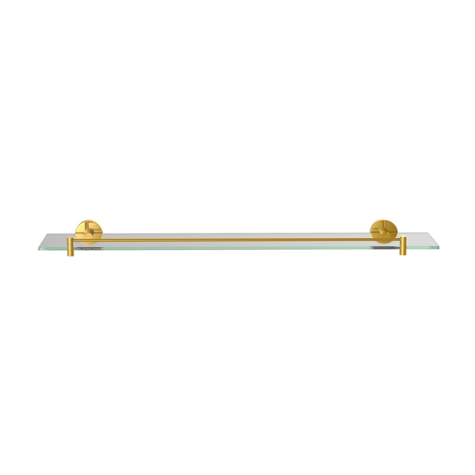 Picture of Mensola in vetro lunghezza 600 mm - Oro lucido PVD