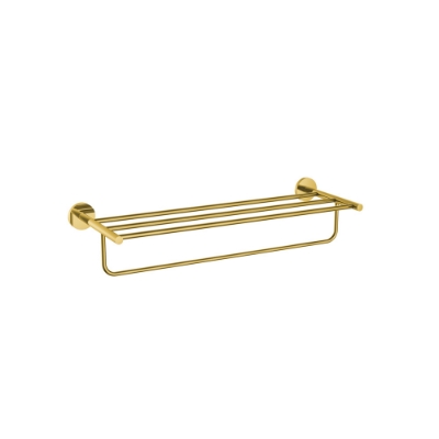 Immagine di Rack porta asciugamani L 600 mm - Oro lucido PVD