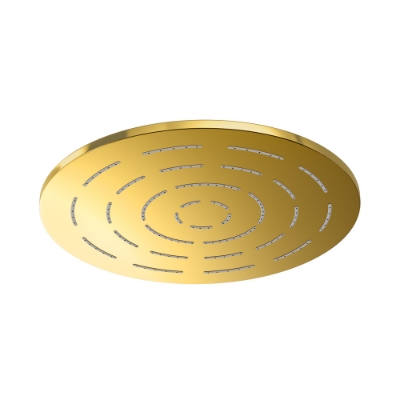 Immagine di Soffione doccia monofunzione tondo Maze - Oro lucido PVD