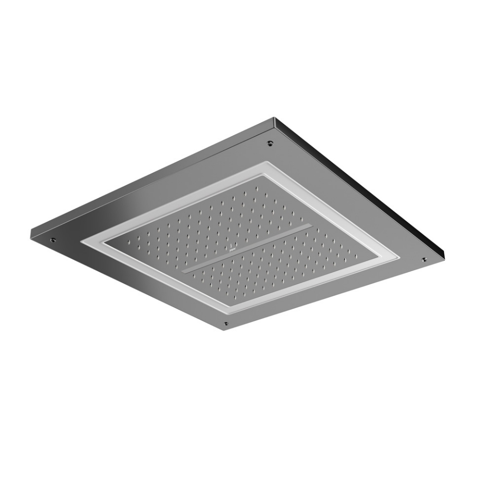 Picture of Soffione doccia Duoflo quadrato - Nero cromato