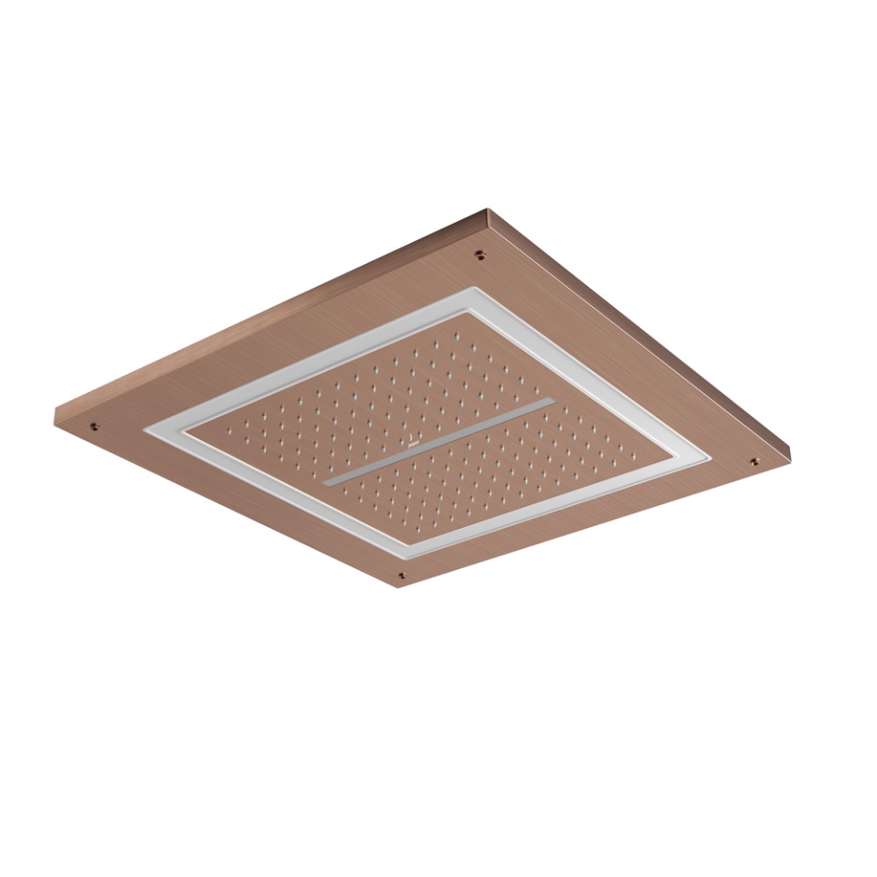 Picture of Soffione doccia Duoflo quadrato - Oro opaco PVD
