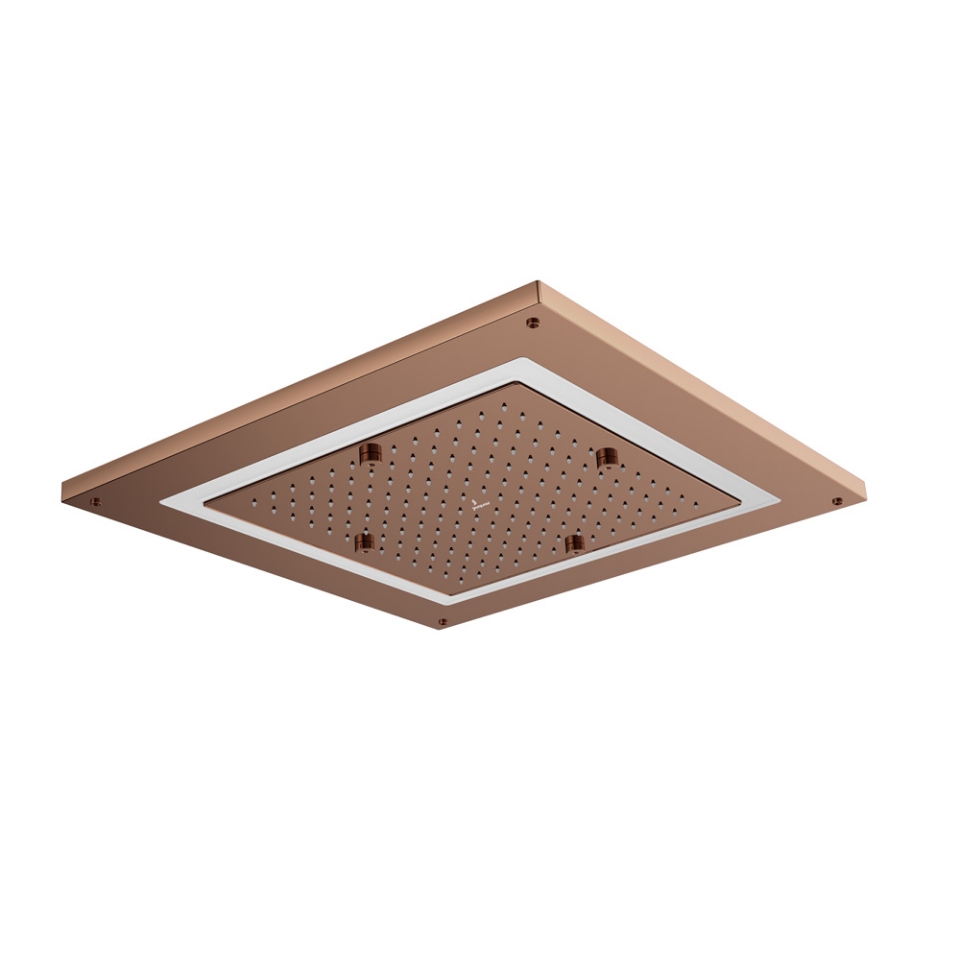 Picture of Soffione doccia Duoflo quadrato - Oro cipria PVD