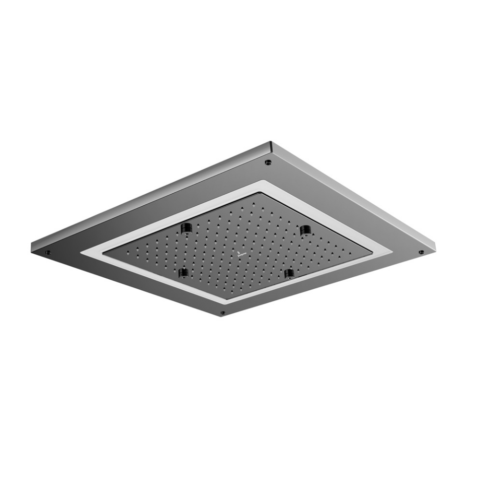 Picture of Soffione doccia Duoflo quadrato - Nero cromato