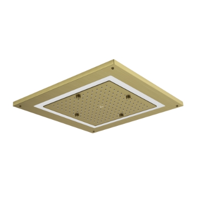 Immagine di Soffione doccia Duoflo quadrato - Oro opaco PVD