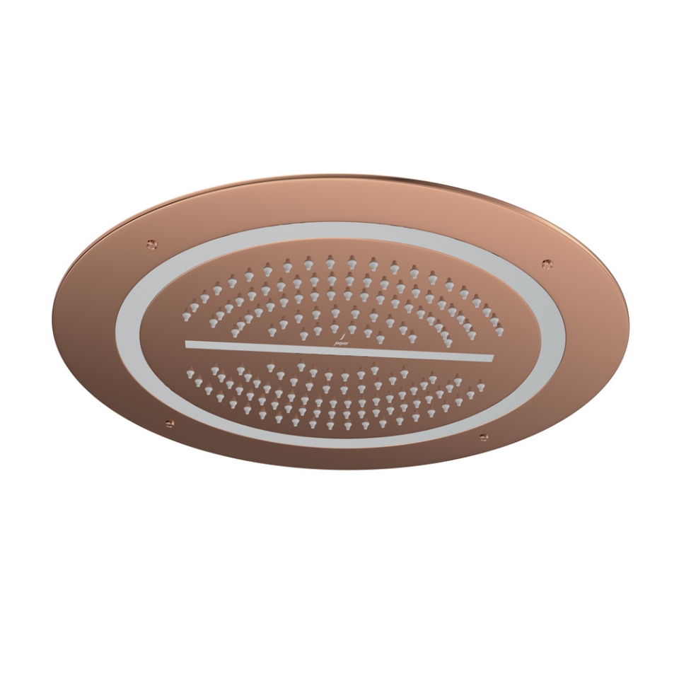 Picture of Soffione doccia Duoflo tondo - Oro cipria PVD