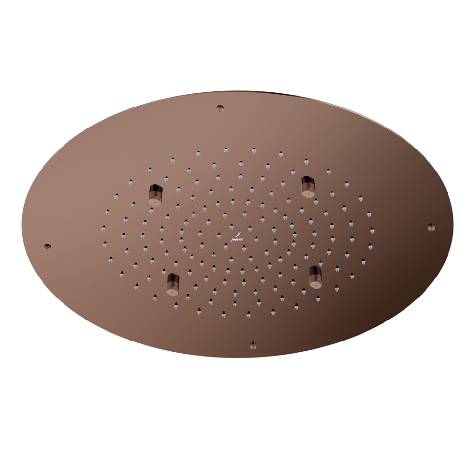 Picture of Soffione doccia Duoflo tondo - Oro cipria PVD