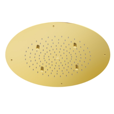 Immagine di Soffione doccia Duoflo tondo - Oro brillante PVD