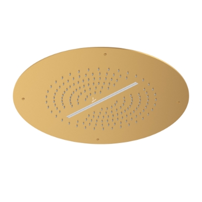 Immagine di Soffione doccia Duoflo tondo - Oro opaco PVD