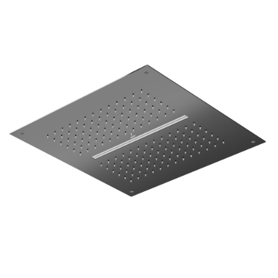 Immagine di Duoflo Shower Square Shape - Black Chrome