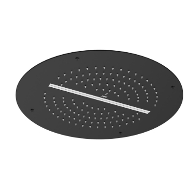 Immagine di Soffione doccia Duoflo tondo - Nero opaco