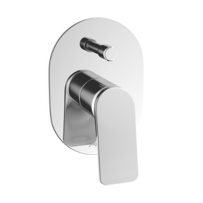 Immagine di Kit parte esposta di deviatore monocomando da incasso - Cromato