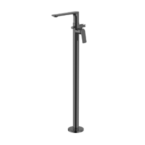 Immagine di Parti esterne per colonna vasca freestanding - Cromo nero