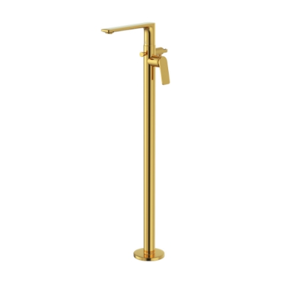 Immagine di Parti esterne per colonna vasca freestanding - Oro lucido PVD