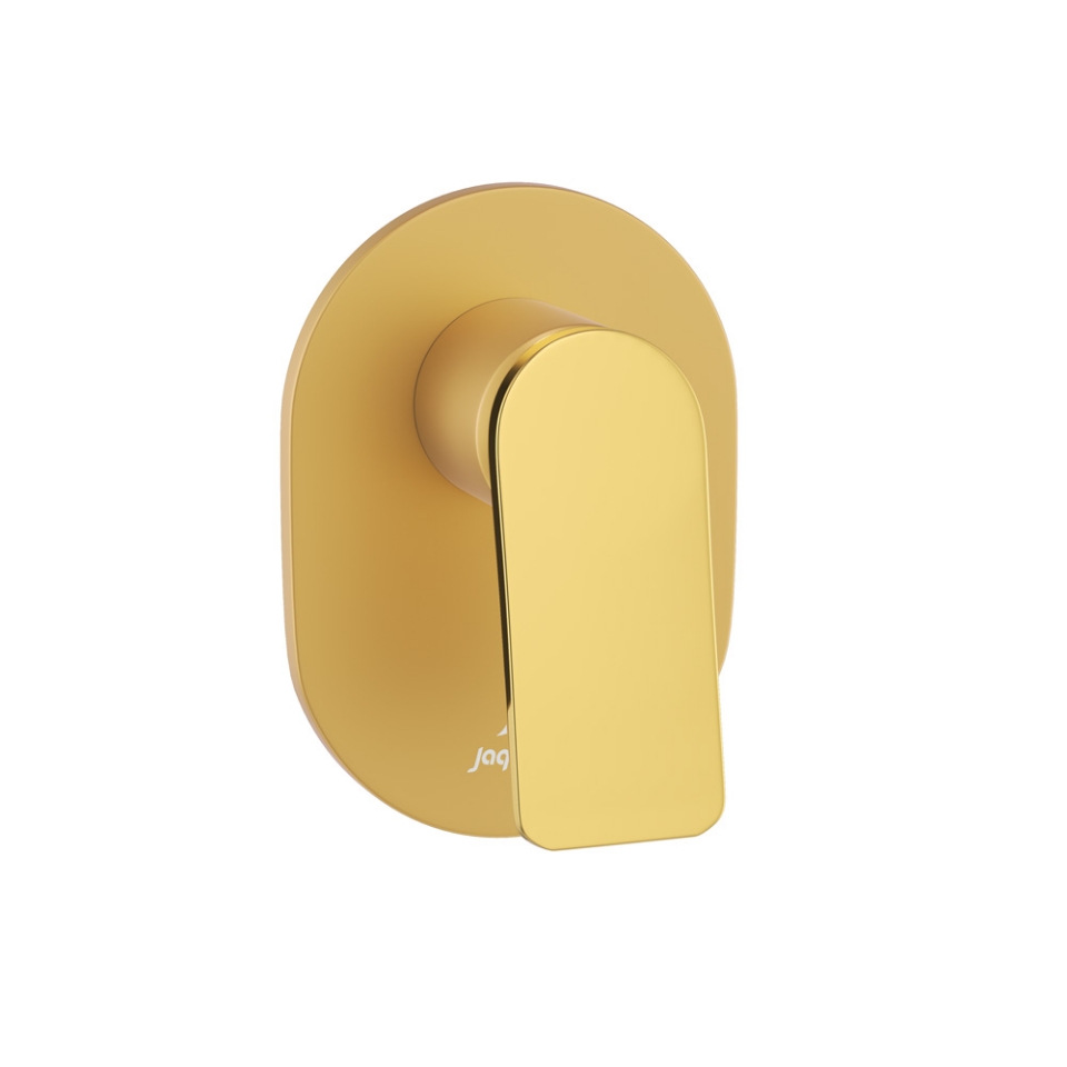 Picture of Parti esterne per miscelatore doccia - Leva: Oro lucido PVD | Corpo: Oro opaco PVD