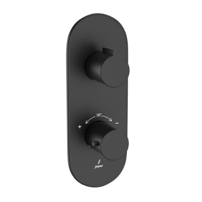 Immagine di Miscelatore doccia termostatico Aquamax - Nero opaco