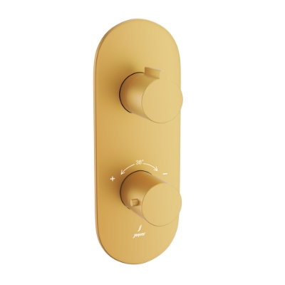 Immagine di Miscelatore doccia termostatico Aquamax - Oro opaco PVD