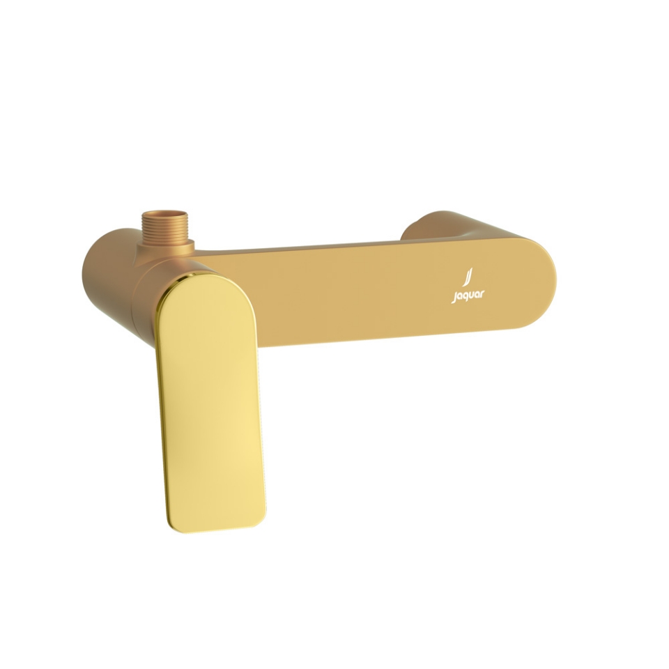 Picture of Miscelatore doccia esterno - Leva: Oro lucido PVD | Corpo: Oro opaco PVD