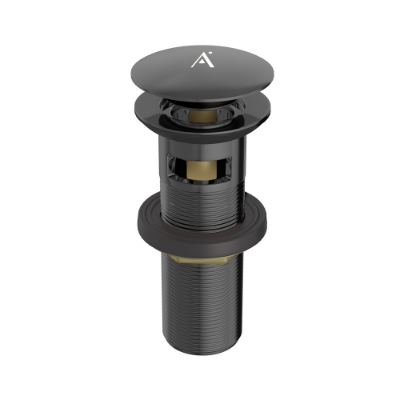 Immagine di Piletta lavabo click-clack - Cromo nero