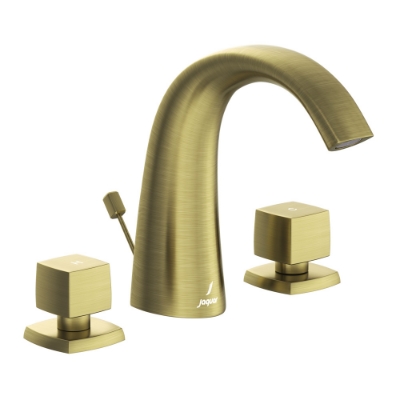 Immagine di Gruppo lavabo 3 fori con scarico automatico - Bronzo antico