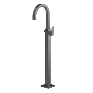 Immagine di Parti esterne per colonna vasca freestanding - Cromo nero