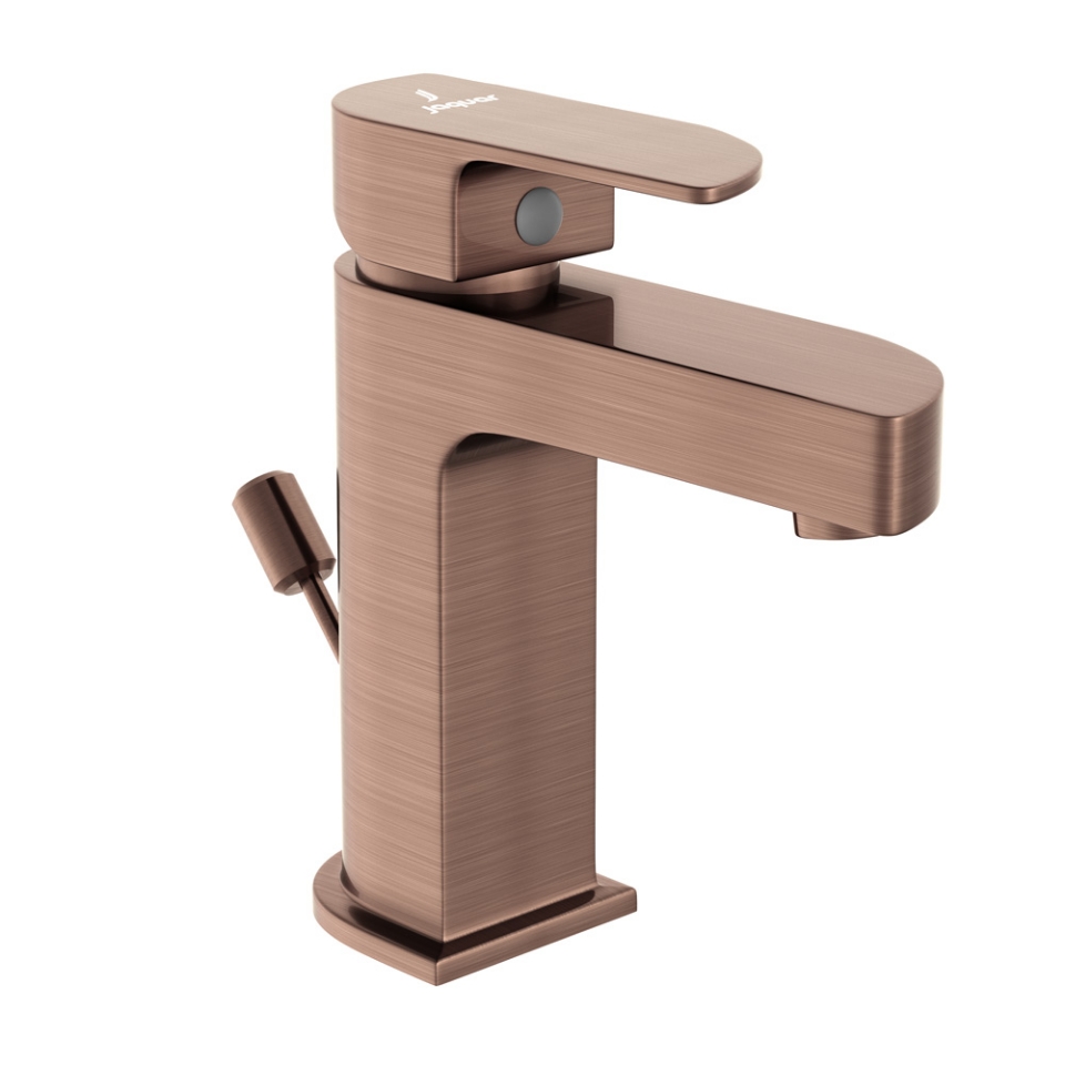 Picture of Miscelatore monocomando per lavabo con scarico automatico - Rame antico