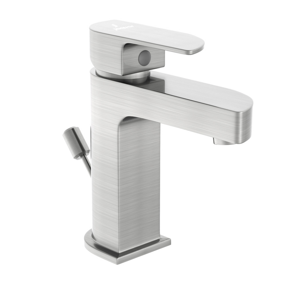 Picture of Miscelatore monocomando per lavabo con scarico automatico - Acciaio inox