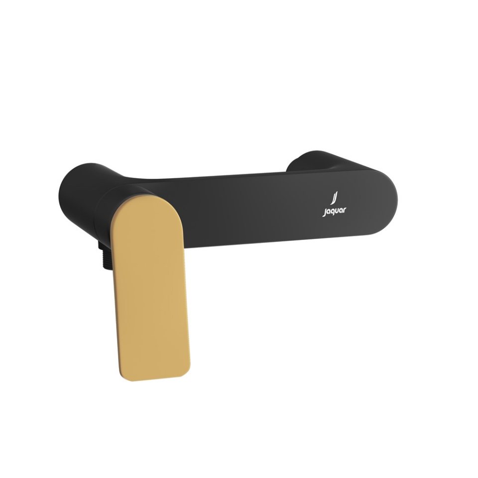 Picture of Miscelatore doccia esterno - Leva: Oro opaco PVD | Corpo: Nero opaco
