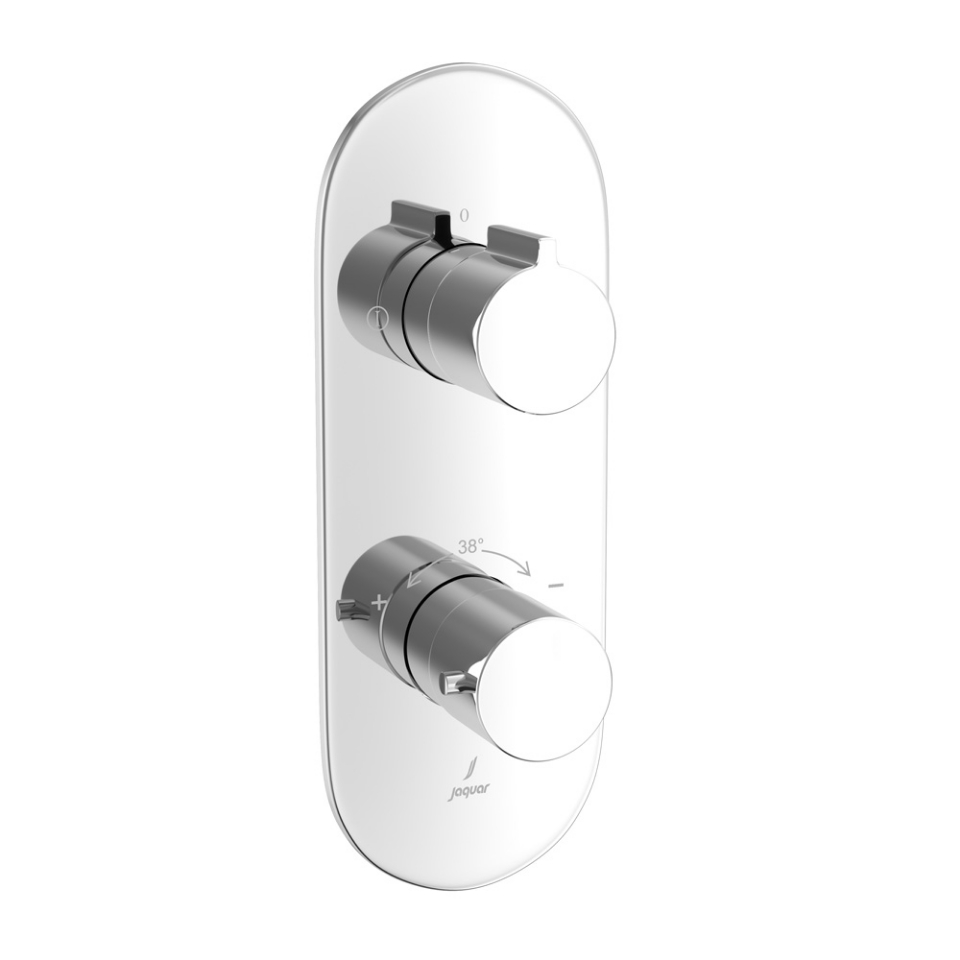 Picture of Aquamax exposed part kit of thermostatic shower mixer with 2-way diverter