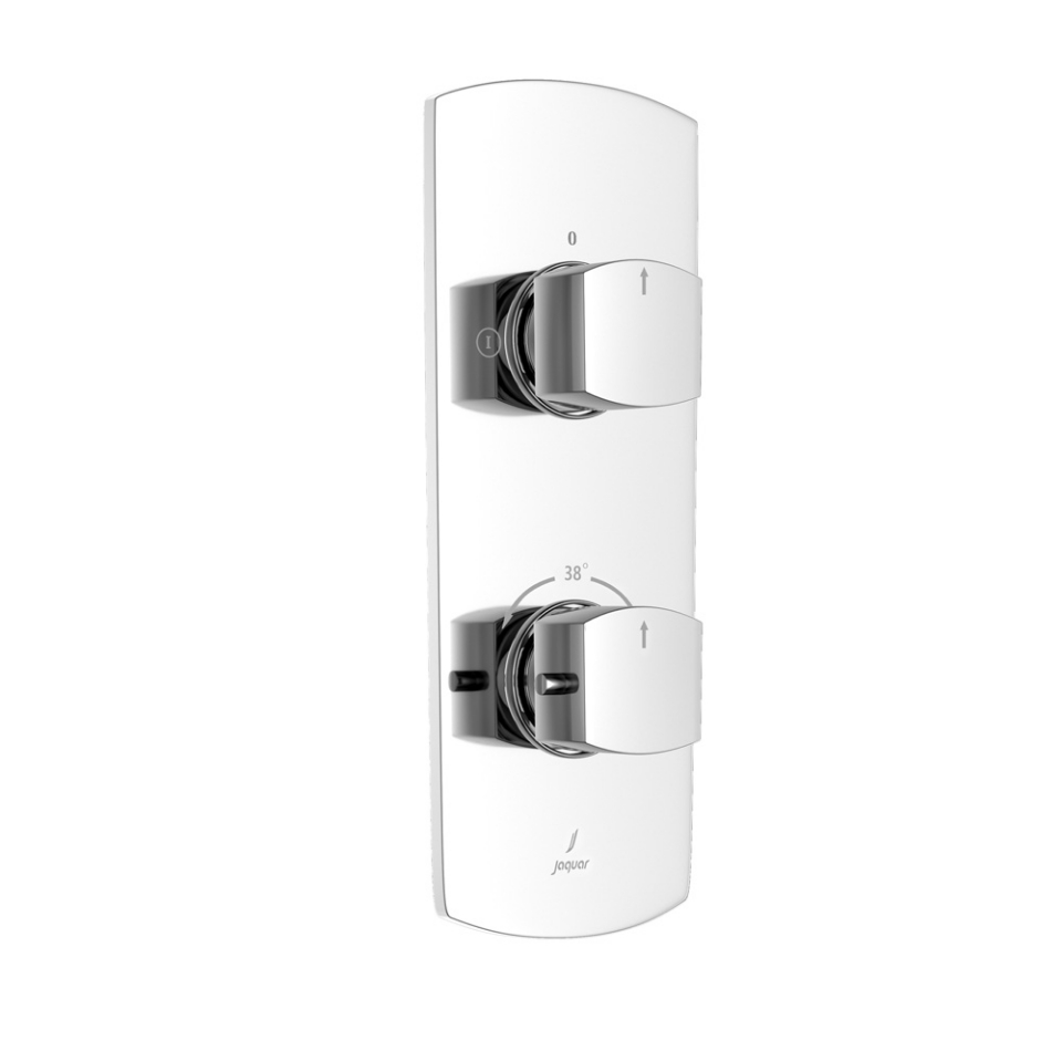 Picture of Parti esterne per termostatico doccia con deviatore a 2 vie Aquamax - cromo