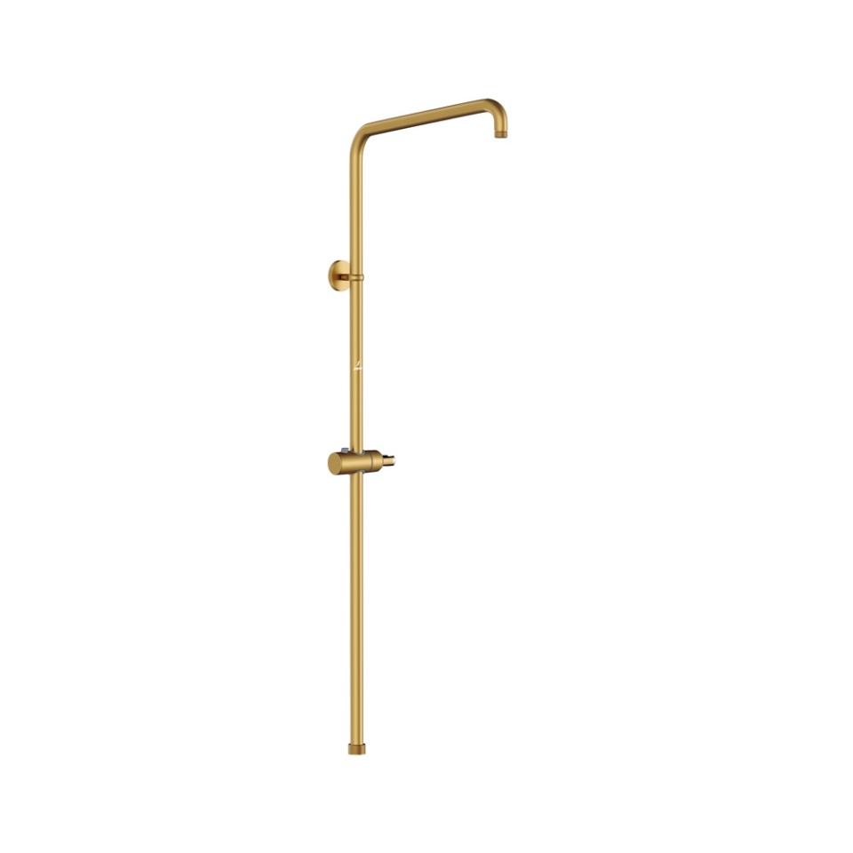 Picture of Exposed Shower Pipe with Hand Shower Holder, L-Type - Gold Matt PVD